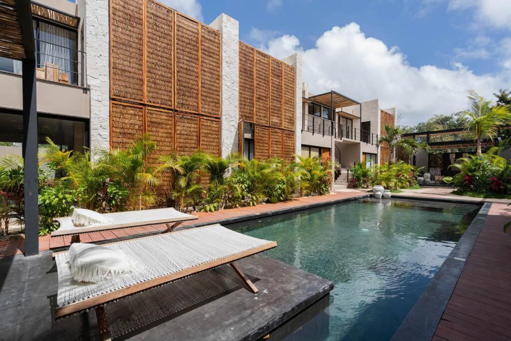 图卢姆Lujoso Departamento Boho-Chic Con Alberca Privada公寓 外观 照片