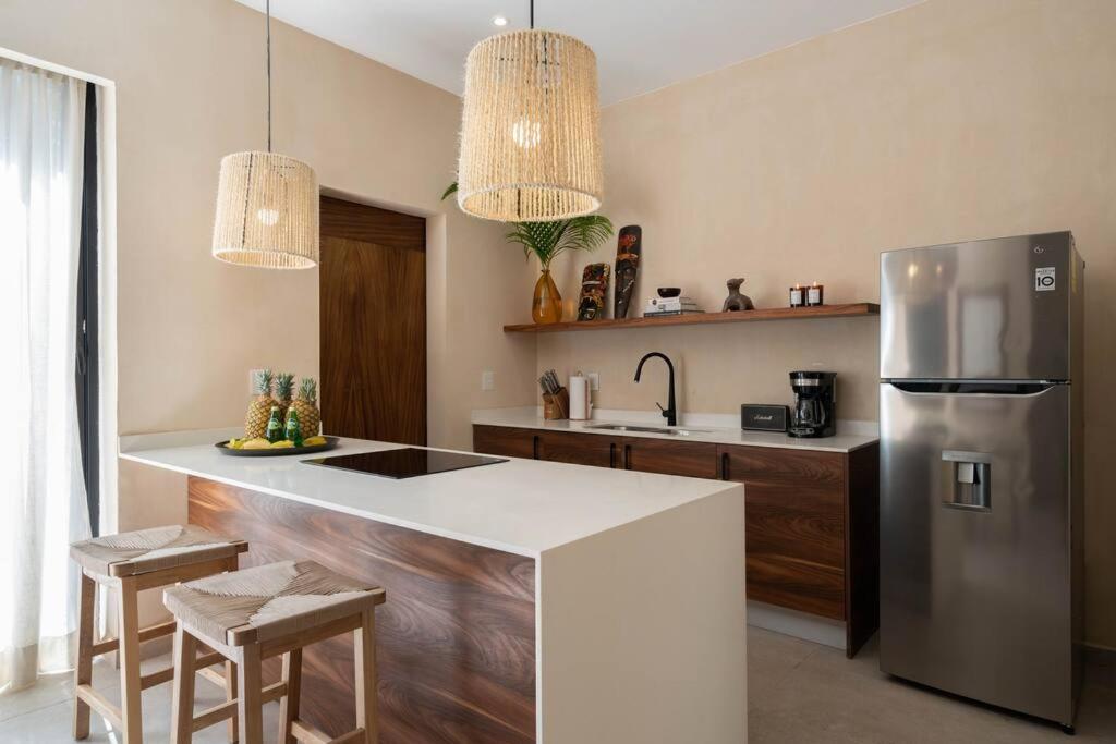 图卢姆Lujoso Departamento Boho-Chic Con Alberca Privada公寓 外观 照片