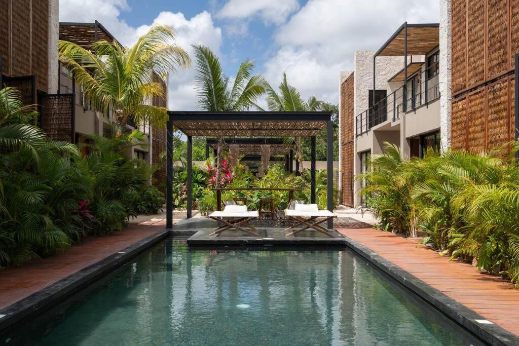 图卢姆Lujoso Departamento Boho-Chic Con Alberca Privada公寓 外观 照片