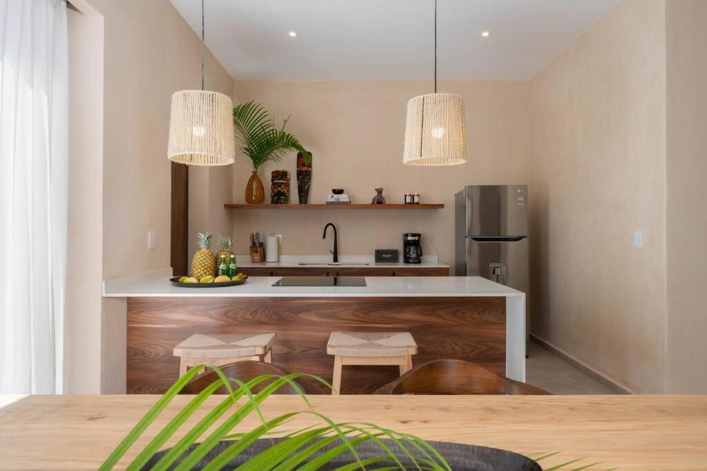 图卢姆Lujoso Departamento Boho-Chic Con Alberca Privada公寓 外观 照片