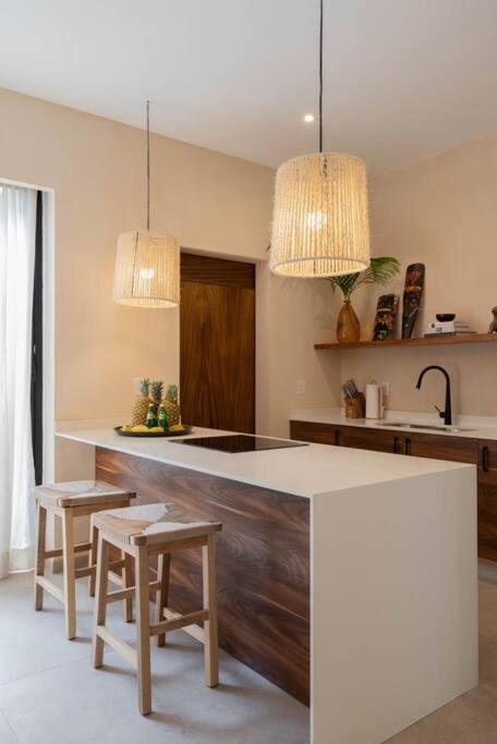 图卢姆Lujoso Departamento Boho-Chic Con Alberca Privada公寓 外观 照片